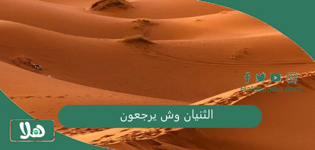 الثنيان وش يرجعون